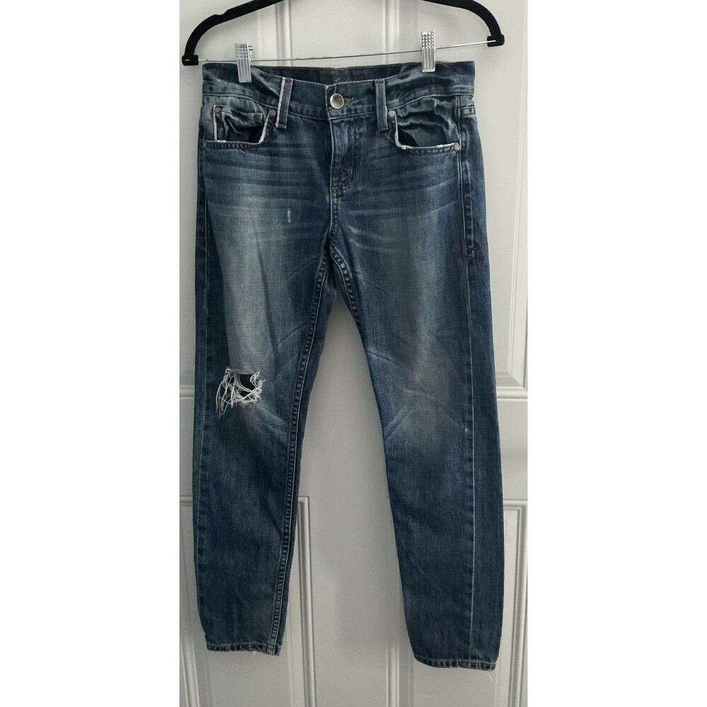 Level 99 Denim Jeans Women’s Size 24 Distressed Straight Leg Anthropologie